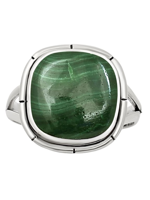 Natural Malachite Eye - Congo 925 Sterling Silver Ring s.9 Jewelry R-1012 SDR251324
