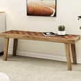thumbnail image 1 of Natural Mango Wood Seating Bench - Rustic And Practical 47.62" W X 18.3" H Accent Character 13.76" D, 1 of 5