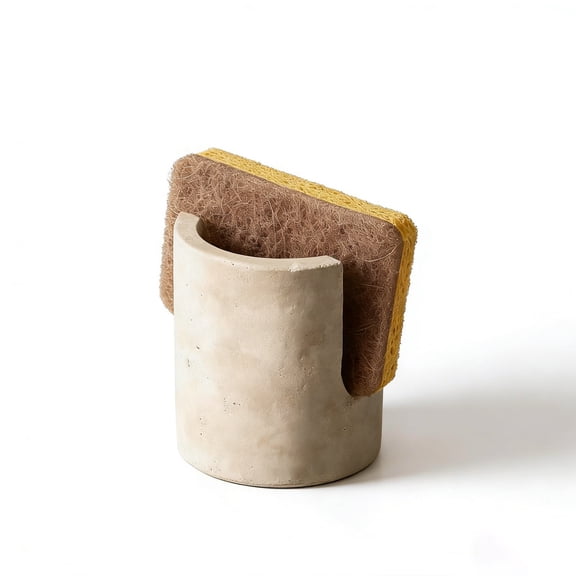 Natural Marble Kitchen Tool - Dish Sponge & Soap Holder, Kitchen Sink Countertop Organizer, Anti-Odor Multi-Functional Storage for Bathroom, Laundry Room