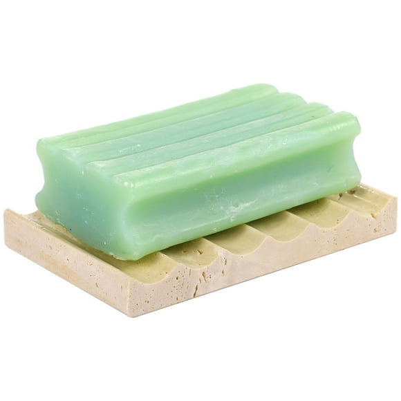 Natural Marble Soap Dish, Luxurious Marble Soap Tray for Shower, Self-Draining Stone Soap Holder, Unique Natural Texture, Rectangle Jewelry Ring Tray for Bathroom and Kitchen Use