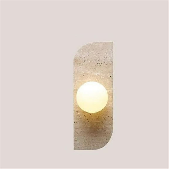 Natural Marble Stone Wall Lamp White Glass G4 Bulb For Stairs Aisle Corridor Parlor Bedroom Indoor Lighting