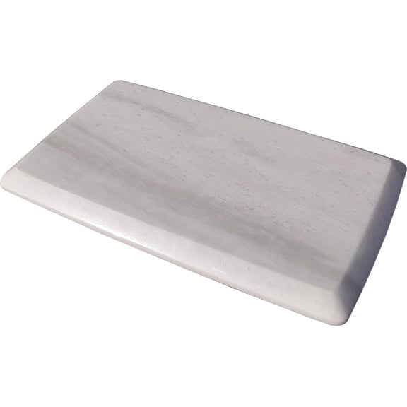 Natural Marble Tray Cutting Board: 12"x7" Pastry Board for Baking, Kitchen Use, Stone Cheese Plate, Food Serving Trays, Slab for Cooking, Countertop Dcor, Mist White