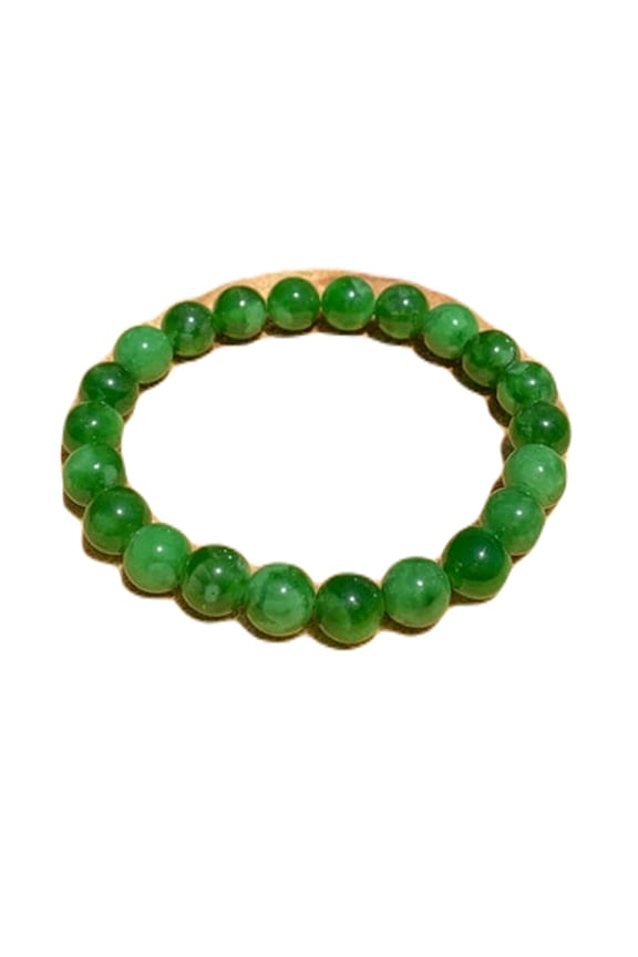 Natural Maw Sit Sit 8mm Round Shape Smooth Cut Beads Stretchable Bracelet For Men & Women. Unisex Bracelet
