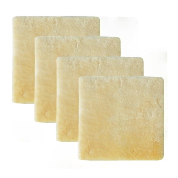 Medical Sheepskin Chair Pad | 4-Pack | Cornsilk | 17"x17"