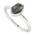 thumbnail image 1 of Natural Meteorite Rough Shape Rings in Sterling Silver for Women, August Birthstone Jewelry for Her Birthday, Wedding Anniversary, Christmas, Mothers Day, 1 of 8