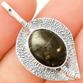 thumbnail image 1 of Natural Mexican Cabbing Fossil 925 Sterling Silver Pendant Jewelry P-1218 SDP149523, 1 of 5