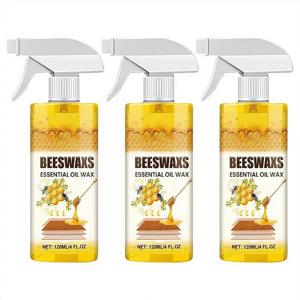Natural Micro-Molecularized Beeswax Spray,Beeswax Essential Oil Wax,2026 NaturalBeeswax Repairing and Care Spray,Multi-Purpose Furniture Beeswa-x Wood Polish,for Living Rooms,Wood Furniture Floors