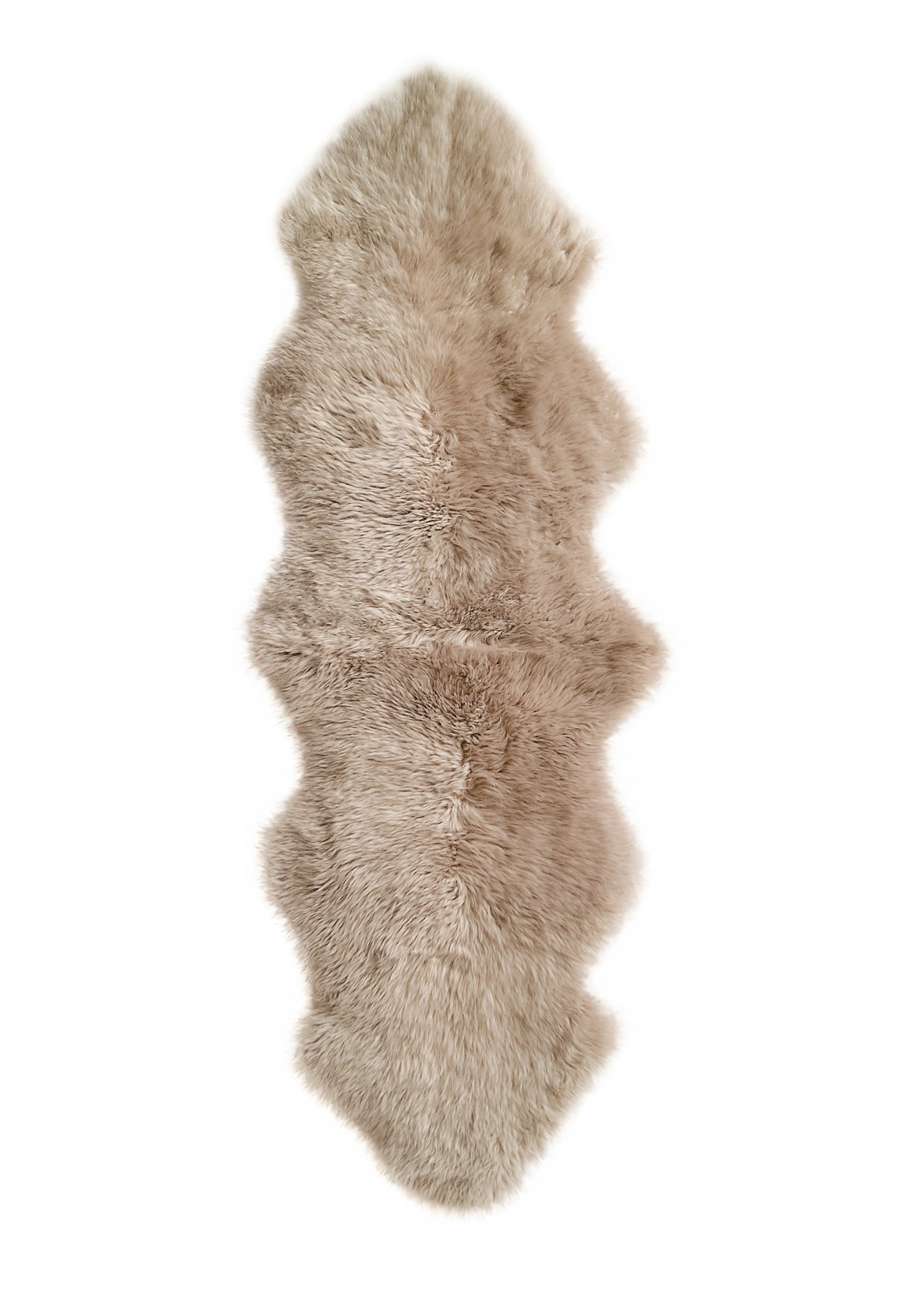 Double Rugs Natural Milan Sheepskin Double Rug | Vole | 2'x6' - Walmart.com