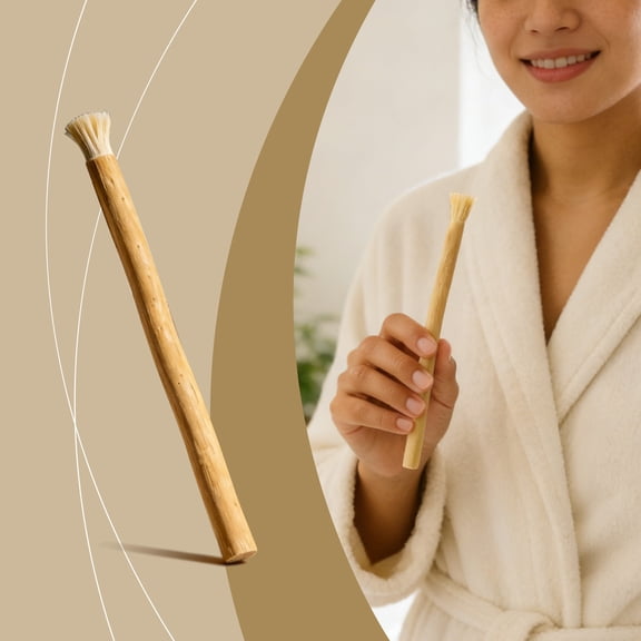 Natural Miswak Toothbrush Traditional Sewak, Arak Chewing Stick For Teeth Cleaning, Portable No Toothpaste Needed Oral Care Tool For Travel