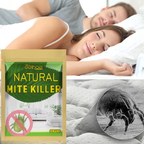 Natural Mite Exterminating Pad, Herbal Formula for Killing Small Mites, Home Bed Sofa Clothes Use, Anti Flea Bug Bite