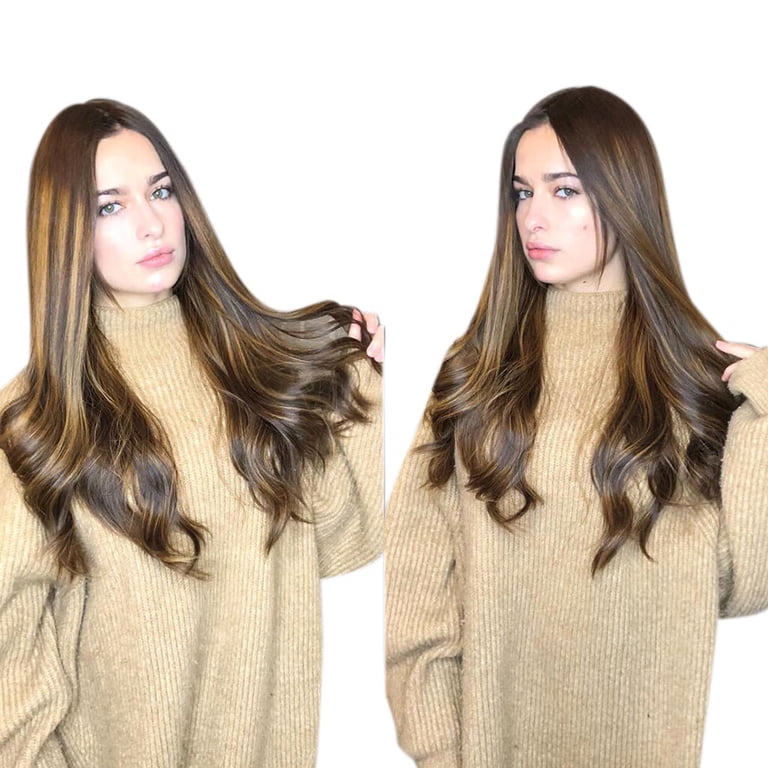Mix of natural and synthesis hair wig Amazon.com : Gerulyss 26 Inches Light Blonde Mix Strawberry  main image 2