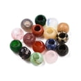 thumbnail image 1 of Natural Mixed Gemstone European Beads Large Hole Beads Rondelle Mixed Dyed and Undyed 10~10.5x7.5~9mm Hole: 5mm, 1 of 3