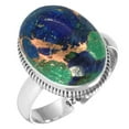 thumbnail image 1 of Natural Mohave Azurite Women Jewelry 925 Sterling Silver Ring, 1 of 6
