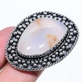 thumbnail image 1 of Natural Montana Agate Gemstone Handmade 925 Sterling Silver Ring Size 9, 1 of 2