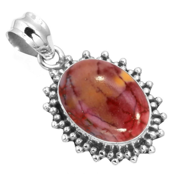 Natural Mookaite Women Jewelry 925 Sterling Silver Pendant