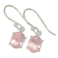 thumbnail image 1 of Natural Morganite Faceted - Madagascar 925 Silver Earrings Jewelry ALLE-17123, 1 of 1