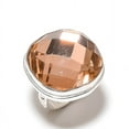 thumbnail image 1 of Natural Morganite Gemstone Handmade 925 Sterling Silver Jewelry Ring Size 8, 1 of 2