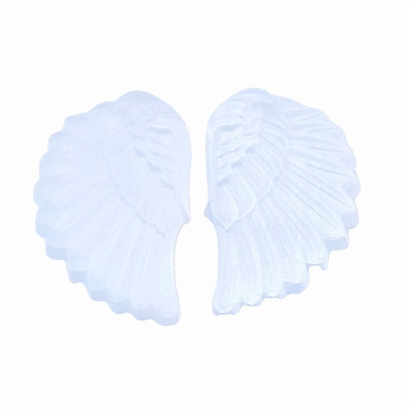 Natural Moroccan Selenite Angel Wings Figurine Hand-Carved Protective Guardian Angel Wings for Home Desk Dcor, Gift Item