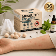 Elasound MosquitoRepellent Balls 36 Pack, Natural Botanical MosquitoRepellent Outdoor Patio, Baby & Kids Effective Safe, Long-Lasting Indoor & Outdoor Protection for Fishing, Yard, Camping & Travel