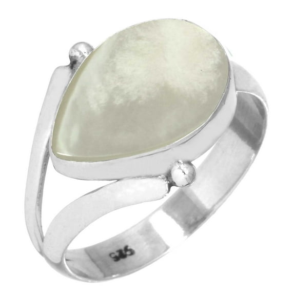 Natural Mother Of Pearl Women Jewelry 925 Sterling Silver Ring