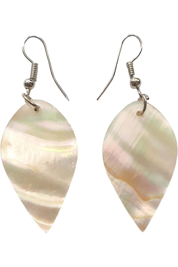 Natural Mother of Pearl Shell Earrings, Hand Carved Mother of Pearl Earrings for Women, Handmade Dangle Drop Seashell Earrings Fashion Jewelry GA017[e153]