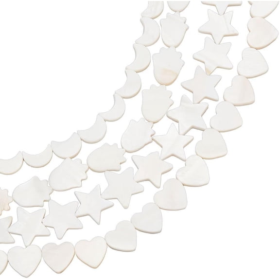 Natural Mother of Pearl Shell Pendants Mini Flat Round Disc Coin Seashells Pendants for DIY Necklaces Jewelry Making