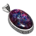 thumbnail image 1 of Natural Multi Labradorite Gemstone 925 Sterling Silver Pendant 2.64", 1 of 2