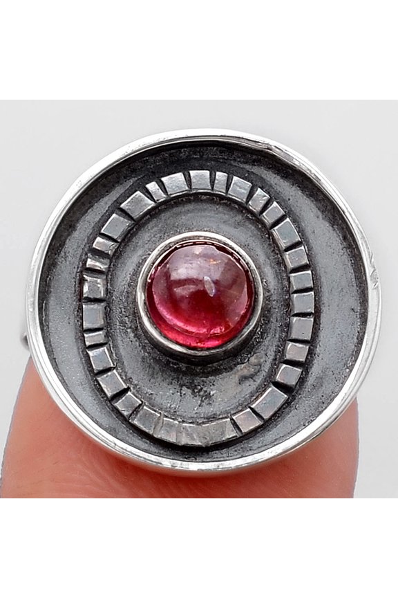 Natural Multi Tourmaline 925 Sterling Silver Ring s.7 Jewelry R-1080 SDR245568