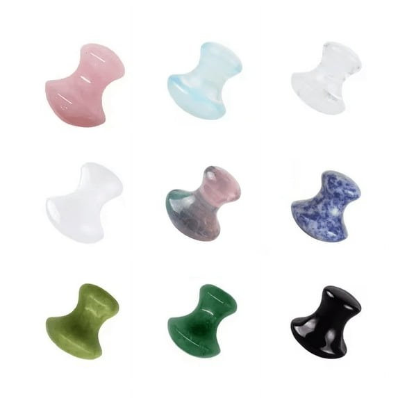 Natural Mushroom Shape Quartz Gua Sha Scraping Massage Tool Crystal Guasha Stone For Spa Relaxing Meditation Massager