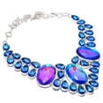 thumbnail image 1 of Natural Mystic Rainbow Topaz, Topaz 925 Sterling Silver Necklace 18", 1 of 2
