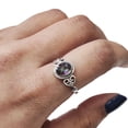 thumbnail image 1 of Natural Mystic Topaz Ring, Mystic Quartz Gemstone Ring, November Birthstone, Tiny Bohemian Ring, 925 Sterling Silver, Designer Womens Ring, Christmas Thanksgiving, Handmade Statement Jewelry, 1 of 9