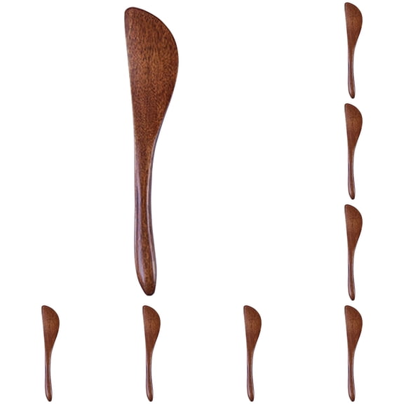 Natural Nanmu Wooden Western Dinner Knife Wooden Butter Knife Smooth Hand Polished Ideal for Breakfast Spreading Jam Butter Cheese Wooden Tableware by Miyuadkai