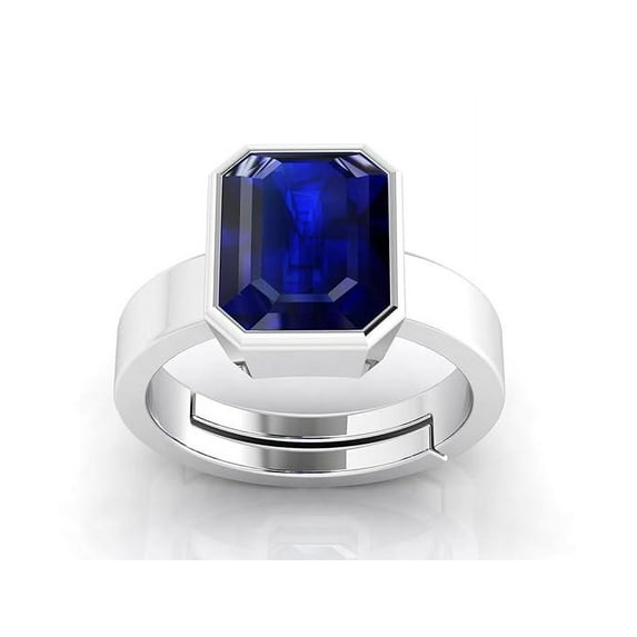 Natural Neelam Stone Original Certified Neelam Stone Blue Sapphire Ring Woman Man Ring Sterling Silver 925 Birthstone Gift Ring