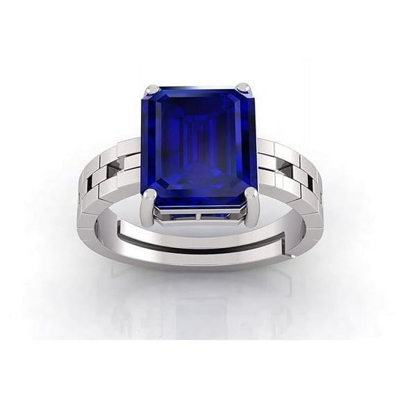 Natural Neelam Stone Original Certified Neelam Stone Blue Sapphire Ring Woman Man Ring Sterling Silver 925 Birthstone Gift Ring