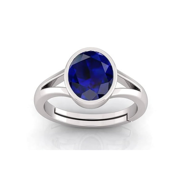 Natural Neelam Stone Original Certified Neelam Stone Blue Sapphire Ring Woman Man Ring Sterling Silver 925 Birthstone Gift Ring