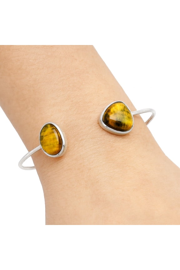 Natural Nellite 925 Sterling Silver Cuff Bangle Bracelet Jewelry B-1004 SDB4967