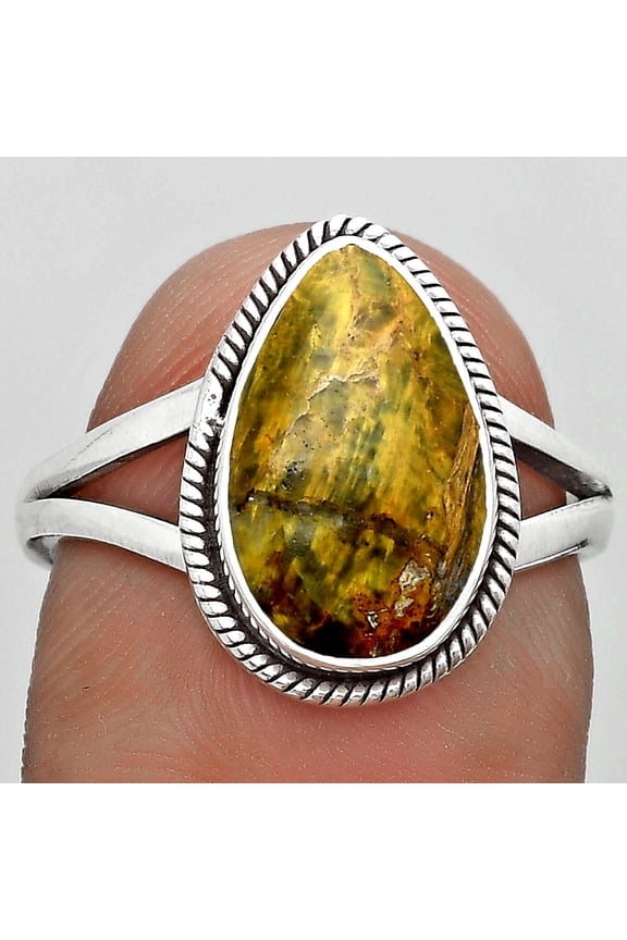 Natural Nellite 925 Sterling Silver Ring s.7.5 Jewelry R-1010 SDR181703