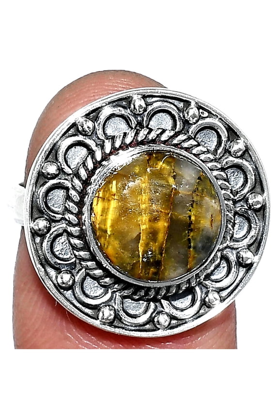 Natural Nellite 925 Sterling Silver Ring s.7 Jewelry R-1256 SDR243135
