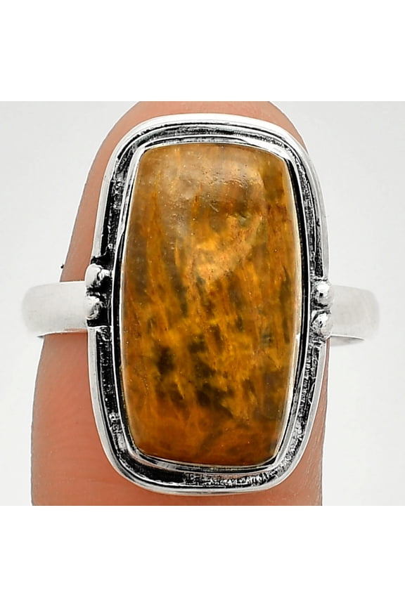 Natural Nellite 925 Sterling Silver Ring s.9.5 Jewelry R-1175 SDR236077