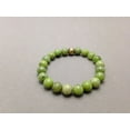 thumbnail image 1 of Natural Nephrite Jade 8mm Round Shape smooth Cut Beads Stretchable Bracelet for Men & Women., 1 of 2