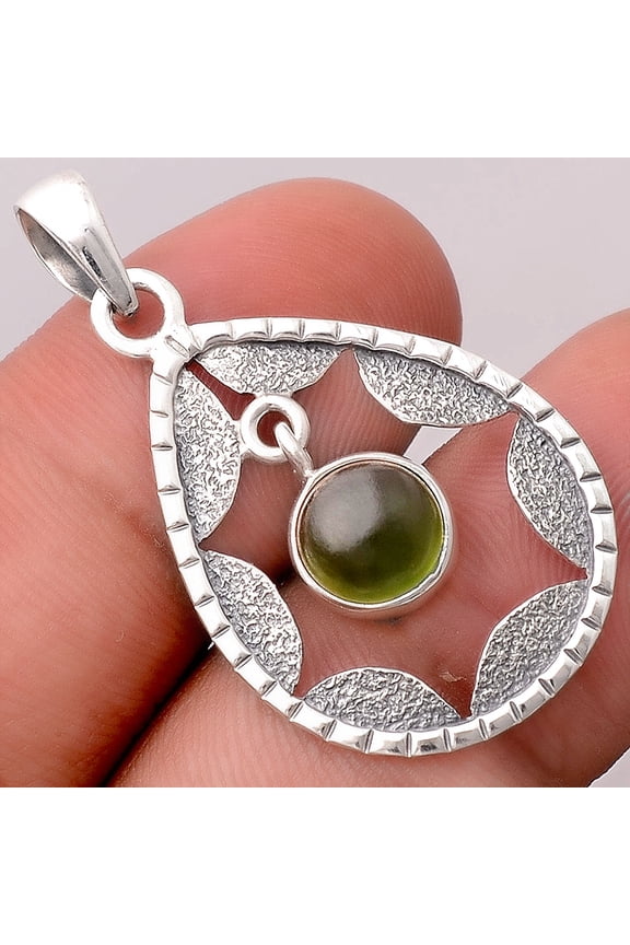 Natural Nephrite Jade - Canada 925 Sterling Silver Pendant Jewelry P-1478 SDP155227