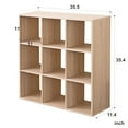 thumbnail image 1 of Natural Nine Grid Open Cube Storage Shelf, 1 of 1