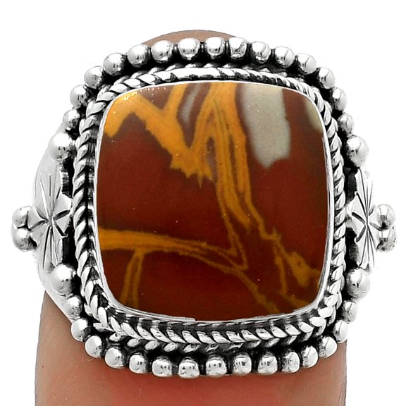 Natural Noreena Jasper 925 Sterling Silver Ring s.8.5 Jewelry R-1424 SDR175377