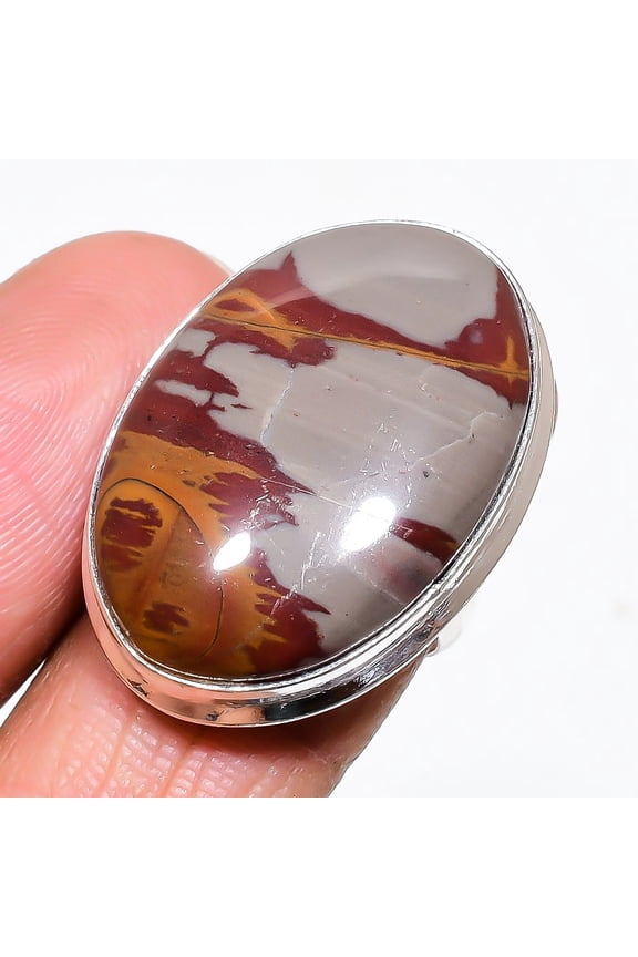 Natural Noreena Jasper Gemstone 925 Sterling Silver Jewelry Ring Size 7