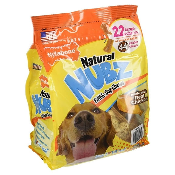 Natural Nubz Edible Dog Chews 22ct. (2.6lb Bag)(Pack of 2)