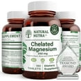 thumbnail image 1 of Natural Nutra Chelated Magnesium Oxide 250mg, Promotes Healthy Bones, Dental Health - 180 Tablets, 1 of 5