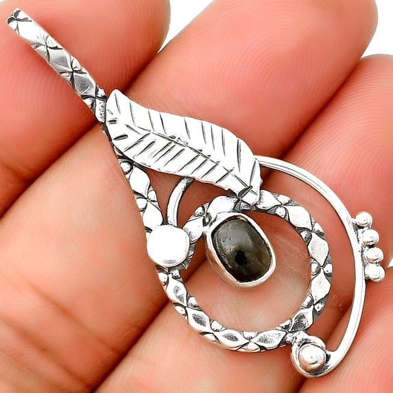 Natural Nuummite 925 Sterling Silver Pendant Jewelry P-1215 SDP133850