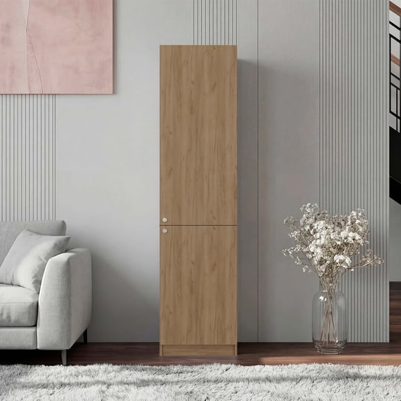 Natural Oak 2-door Storage Cabinet