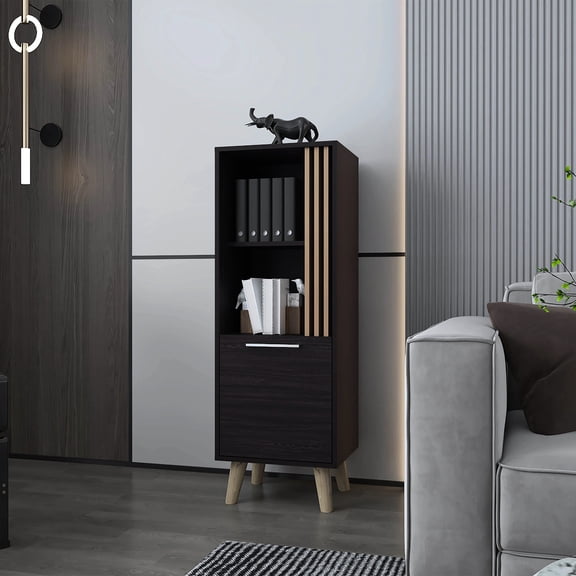 & Natural Oak Cabinet - Concealed Storage For A Tidy And Organized Look Stylish Functional Piece