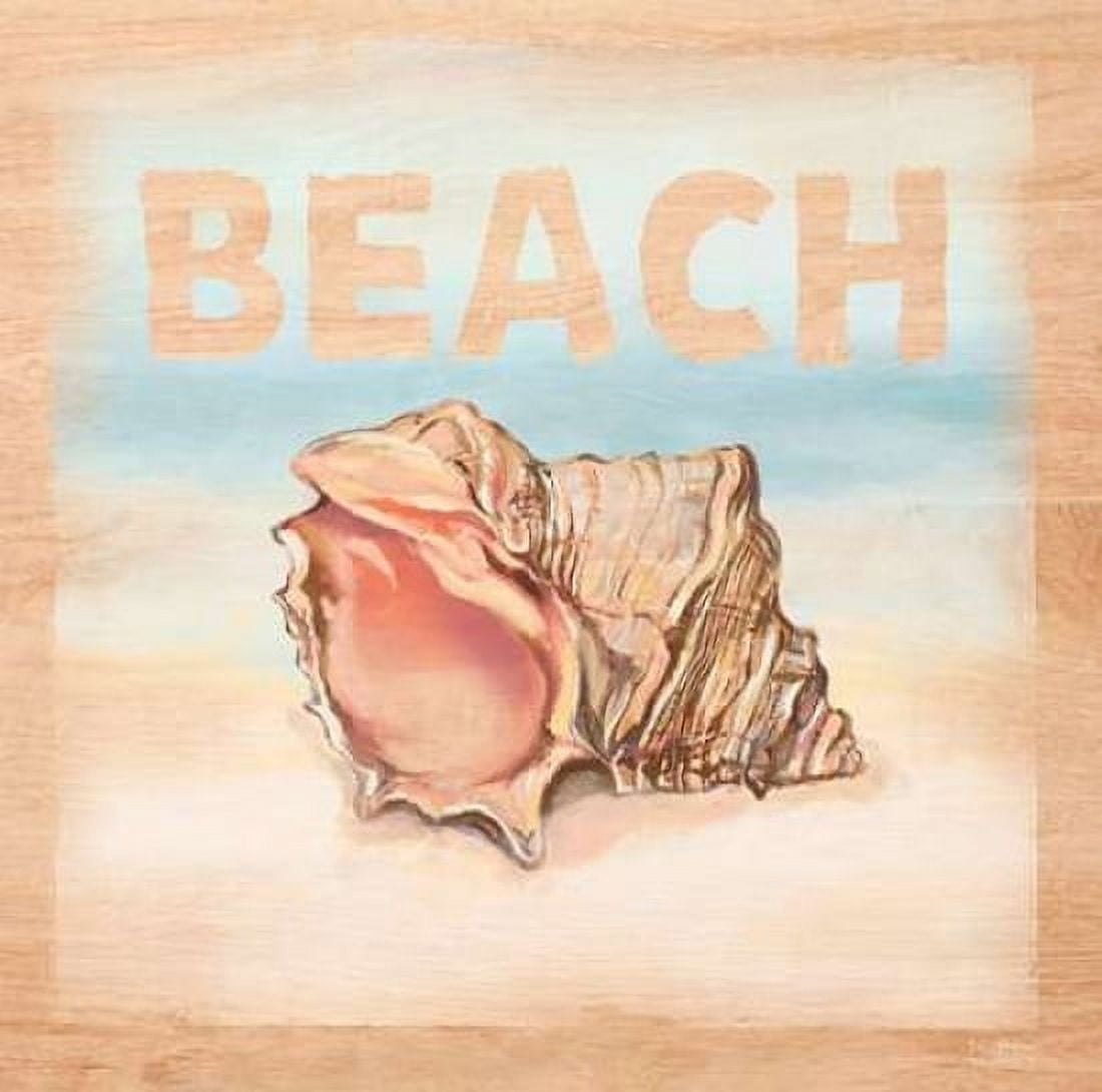 Natural Ocean Beach Canvas Art - Art Atelier Alliance (24 x 24)